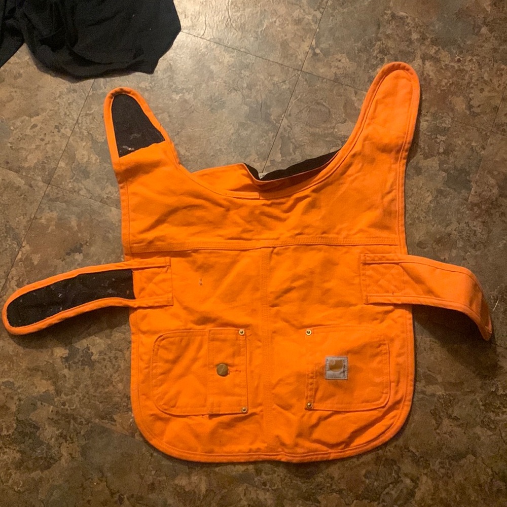 Carhartt neon orange hunting vest